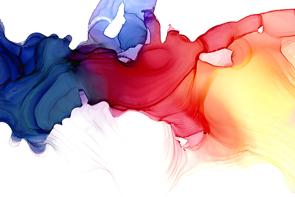 Watercolor brush strokes