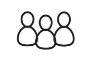 Icon of three abstract figures